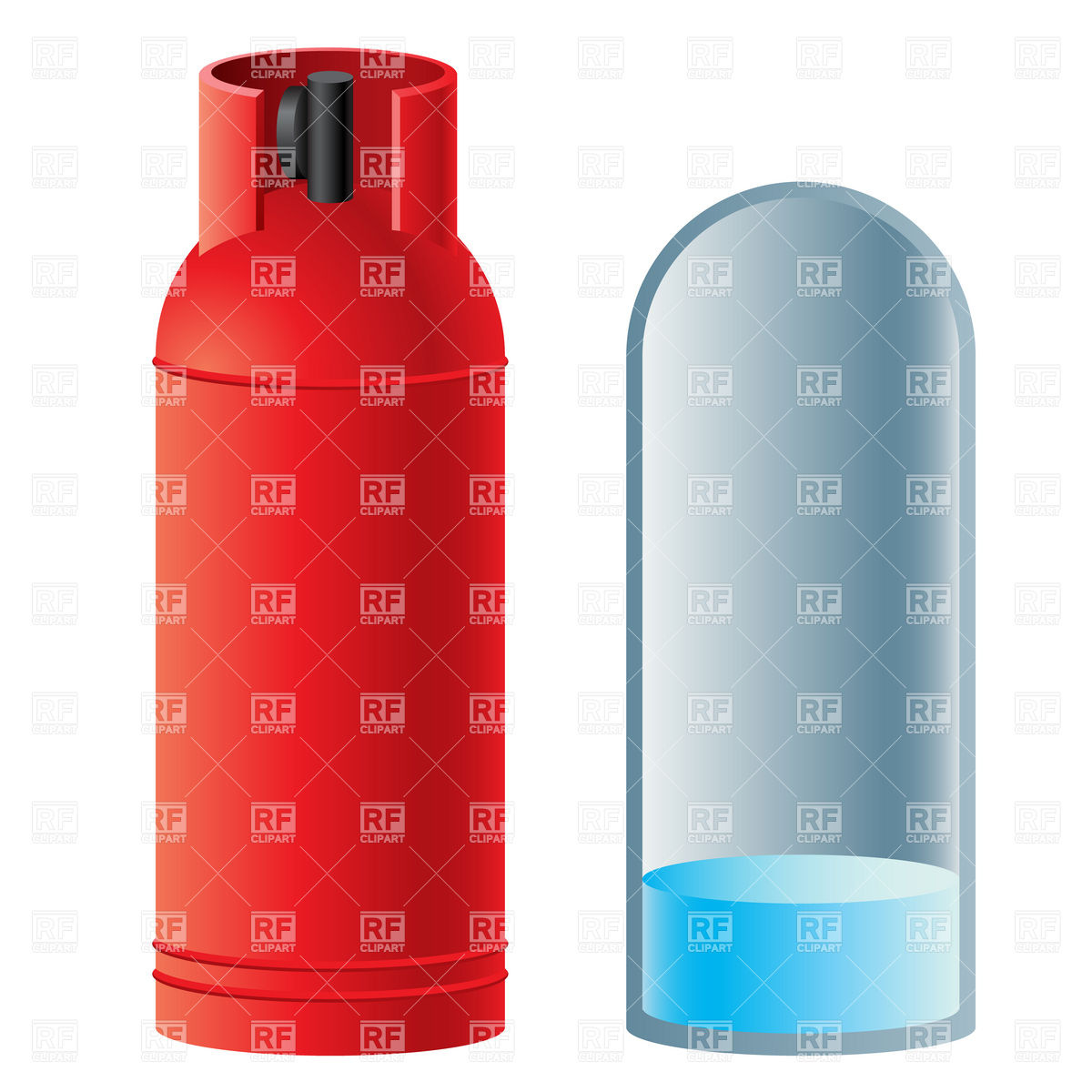 1200x1200 Red Butane Gas Cylinder Vector Image Of Objects Dvarg