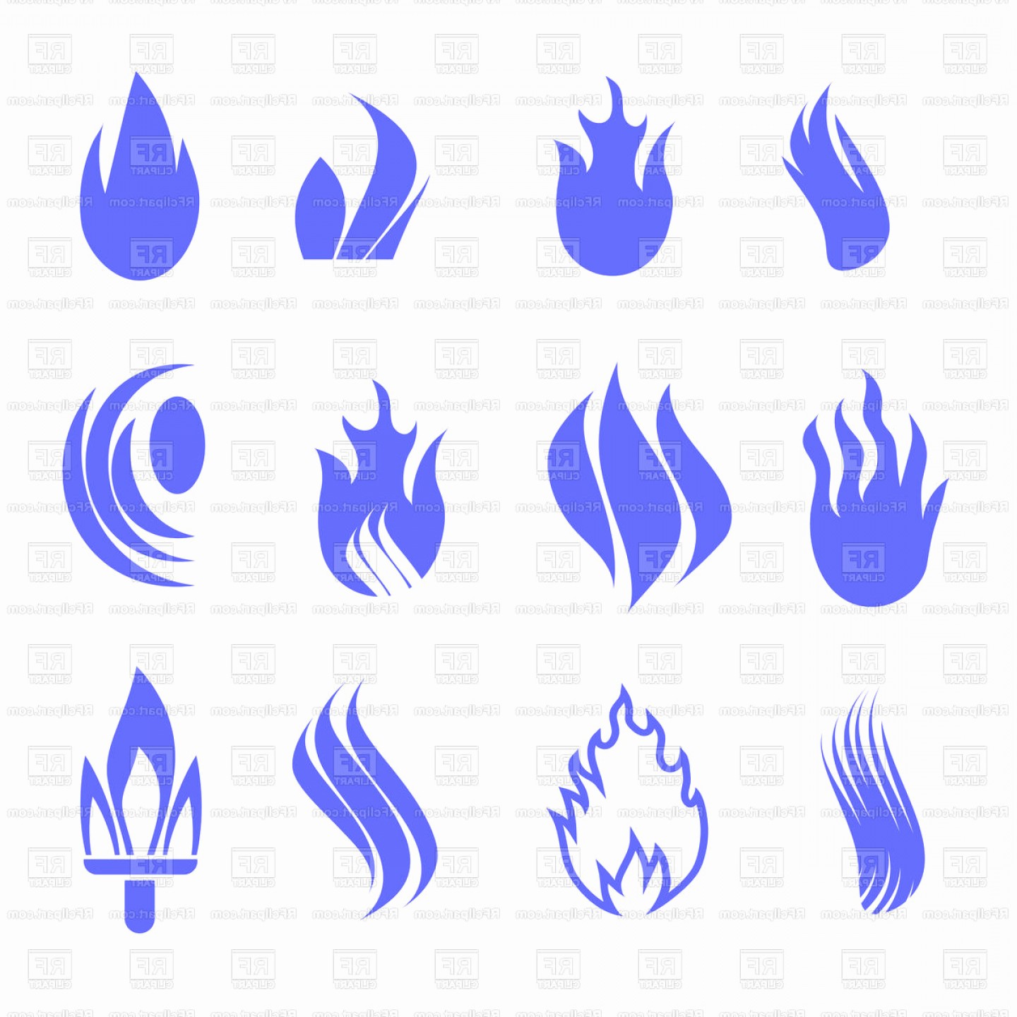 1440x1440 Vector Butane Lovely Gas Industry Blue Symbol Set Isolated