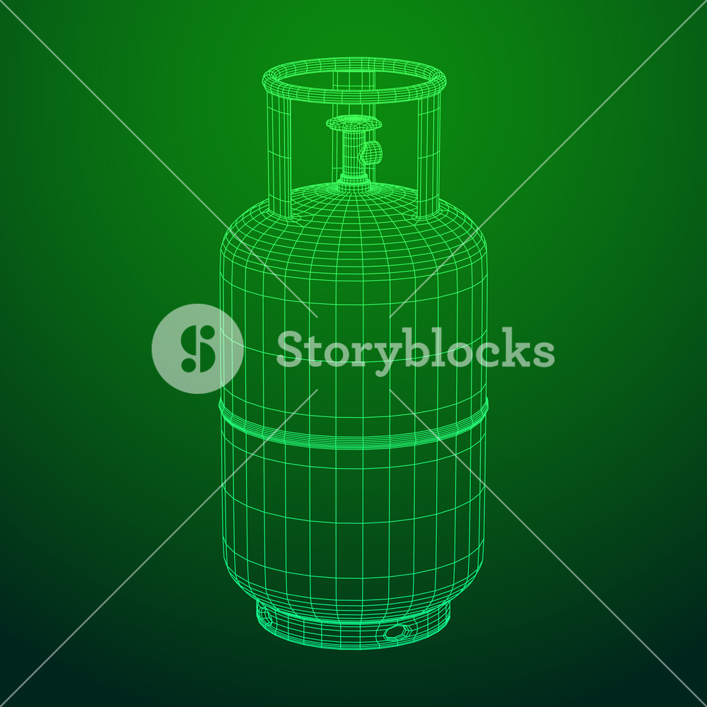 1000x1000 Flammable Gas Tank Propane, Butane, Methane Gas Tank Model