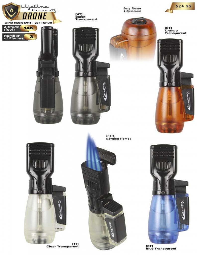 791x1024 Vector Kgm Drone Flame Butane Torch Lighter