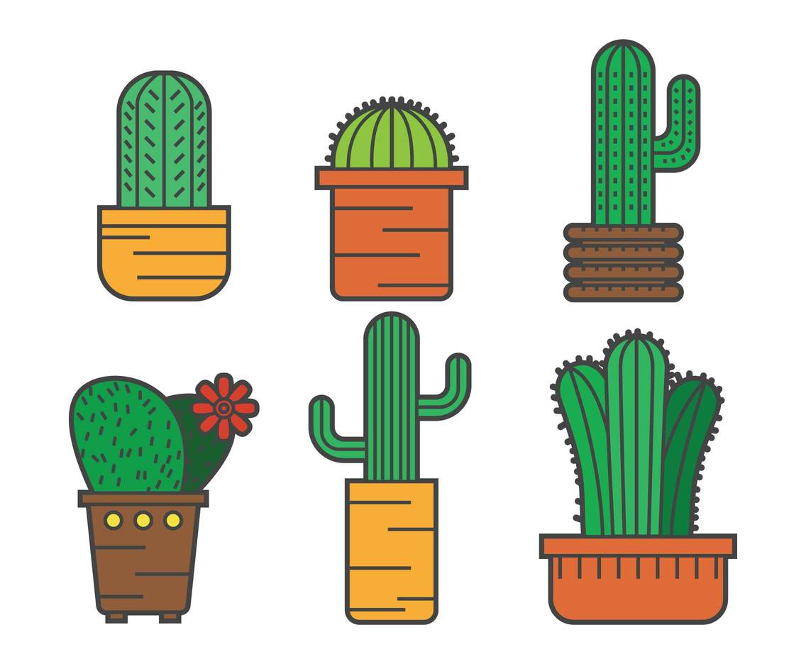 1136x936 Cactus Vector Pack Vector Art Graphics