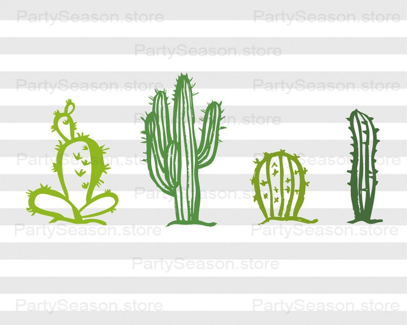 794x635 Vector Cactus Print Cacti Cactus Clip Art Cactus Etsy