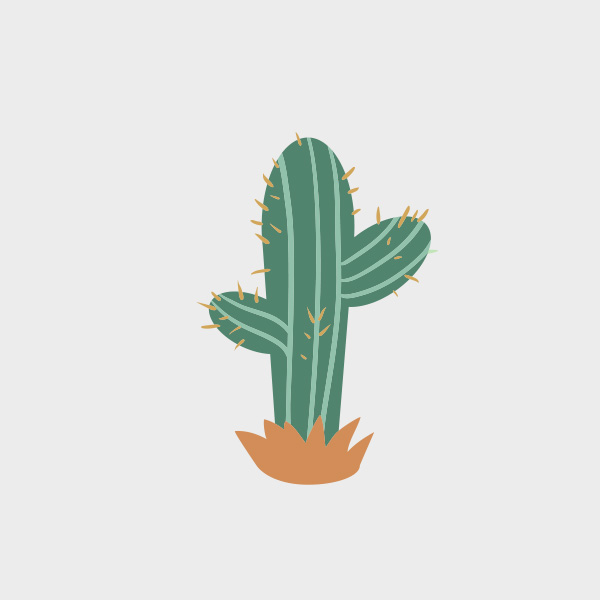 600x600 Vector Cactus Fee Vector Of The Day