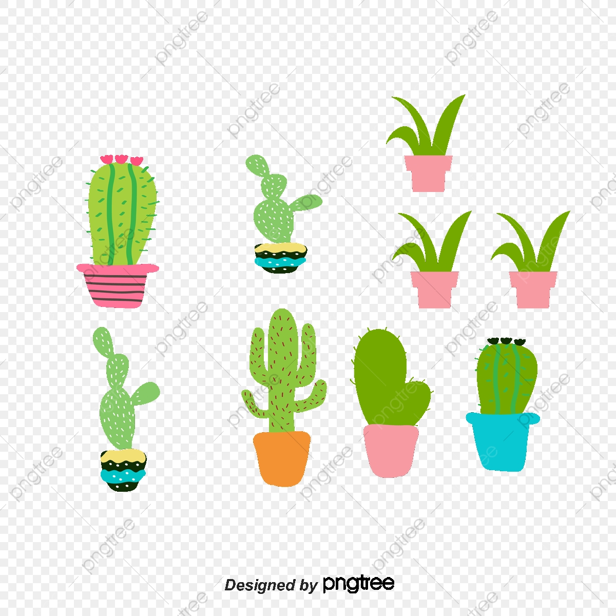 1200x1200 Vector Cartoon Cactus, Cartoon Vector, Cactus Vector, Cactus Png