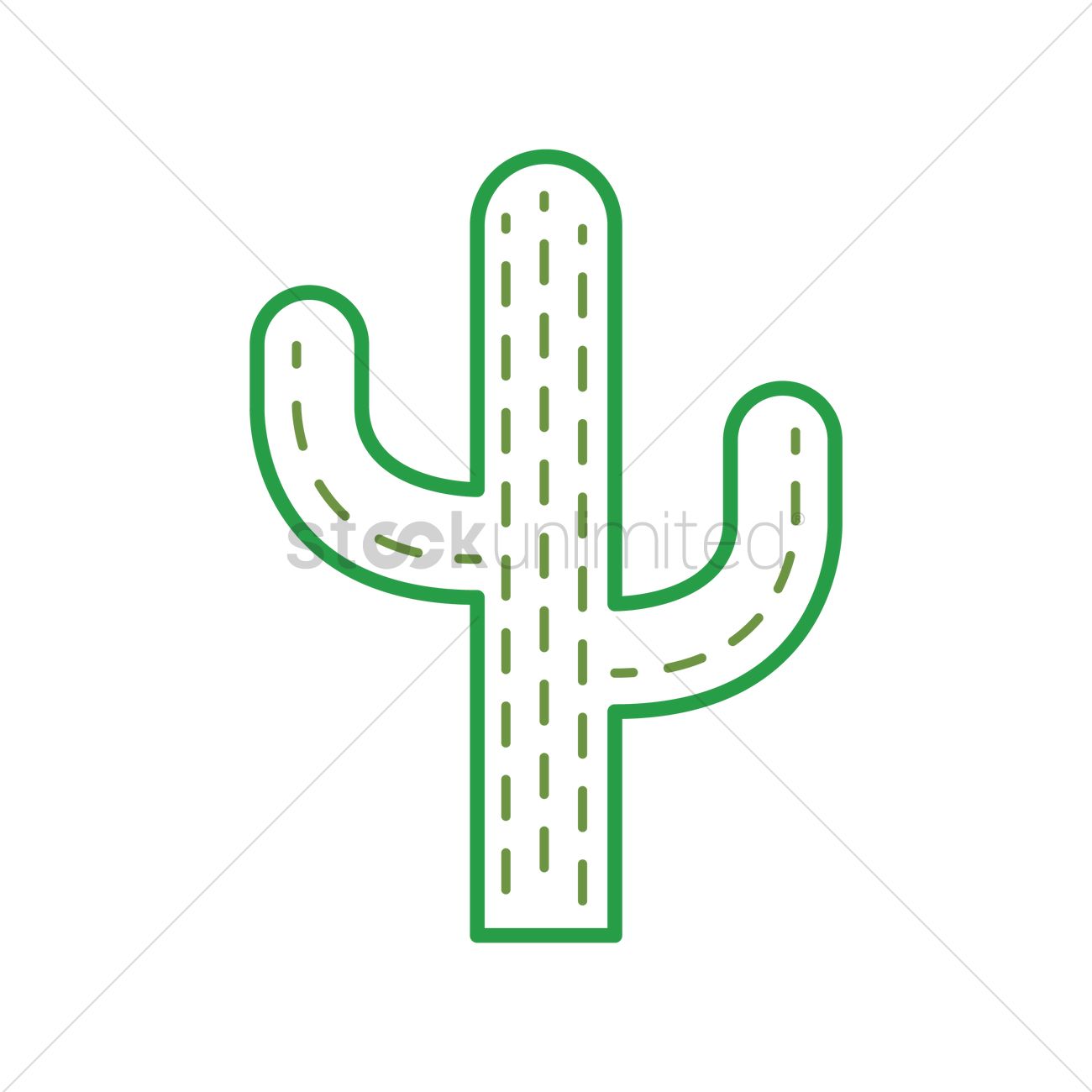 1300x1300 Cactus Vector Image