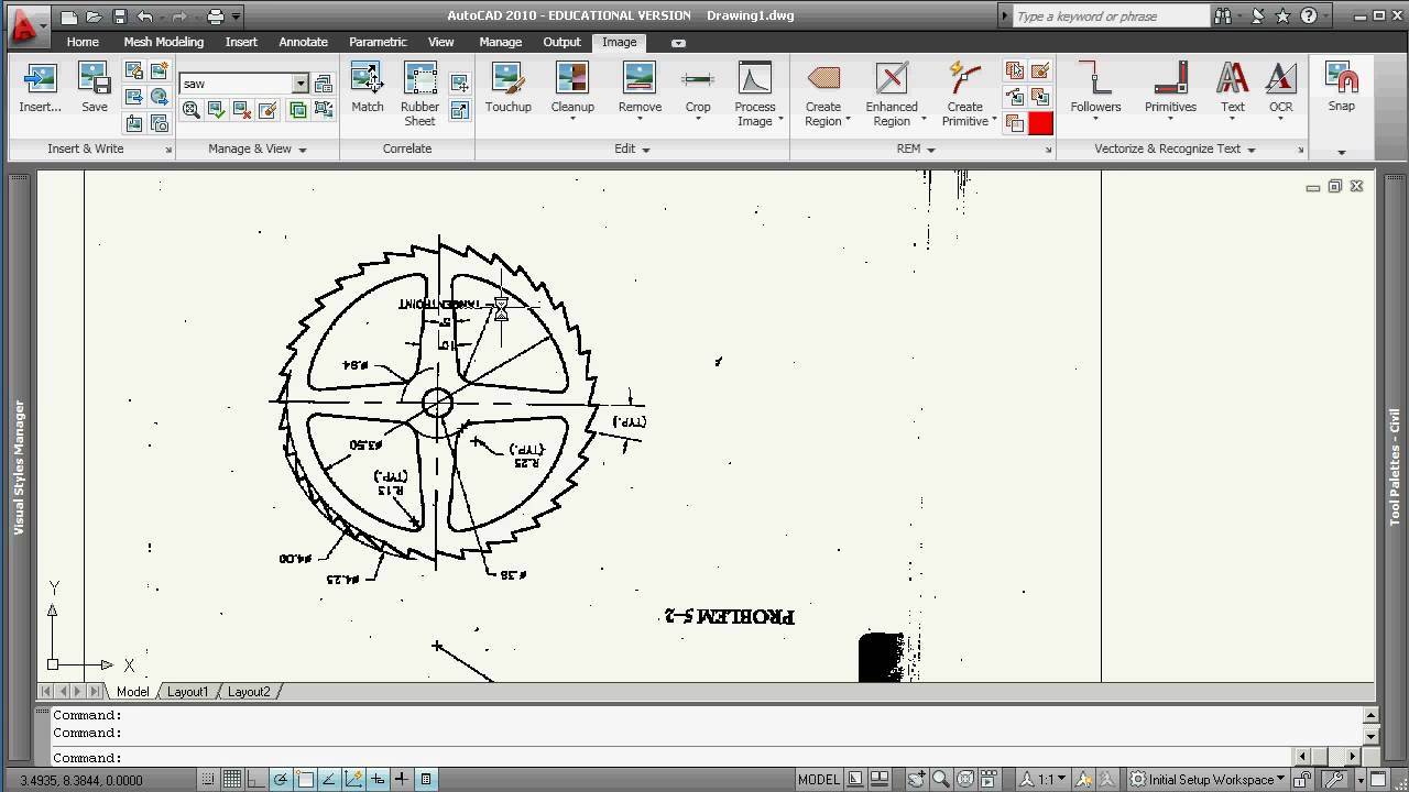 1280x720 Raster To Vector In Autocad Raster