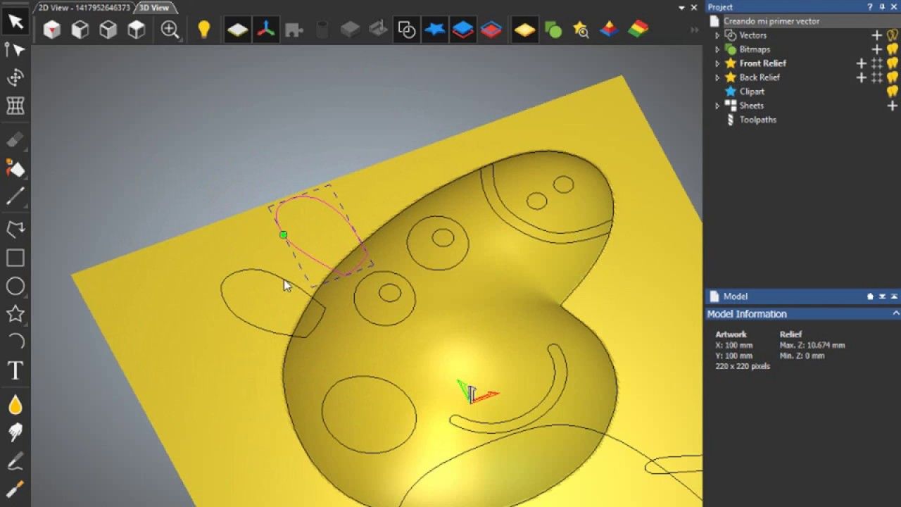 1280x720 Creating Reliefs With The Shape Editor Tool With Artcam Cad Cam