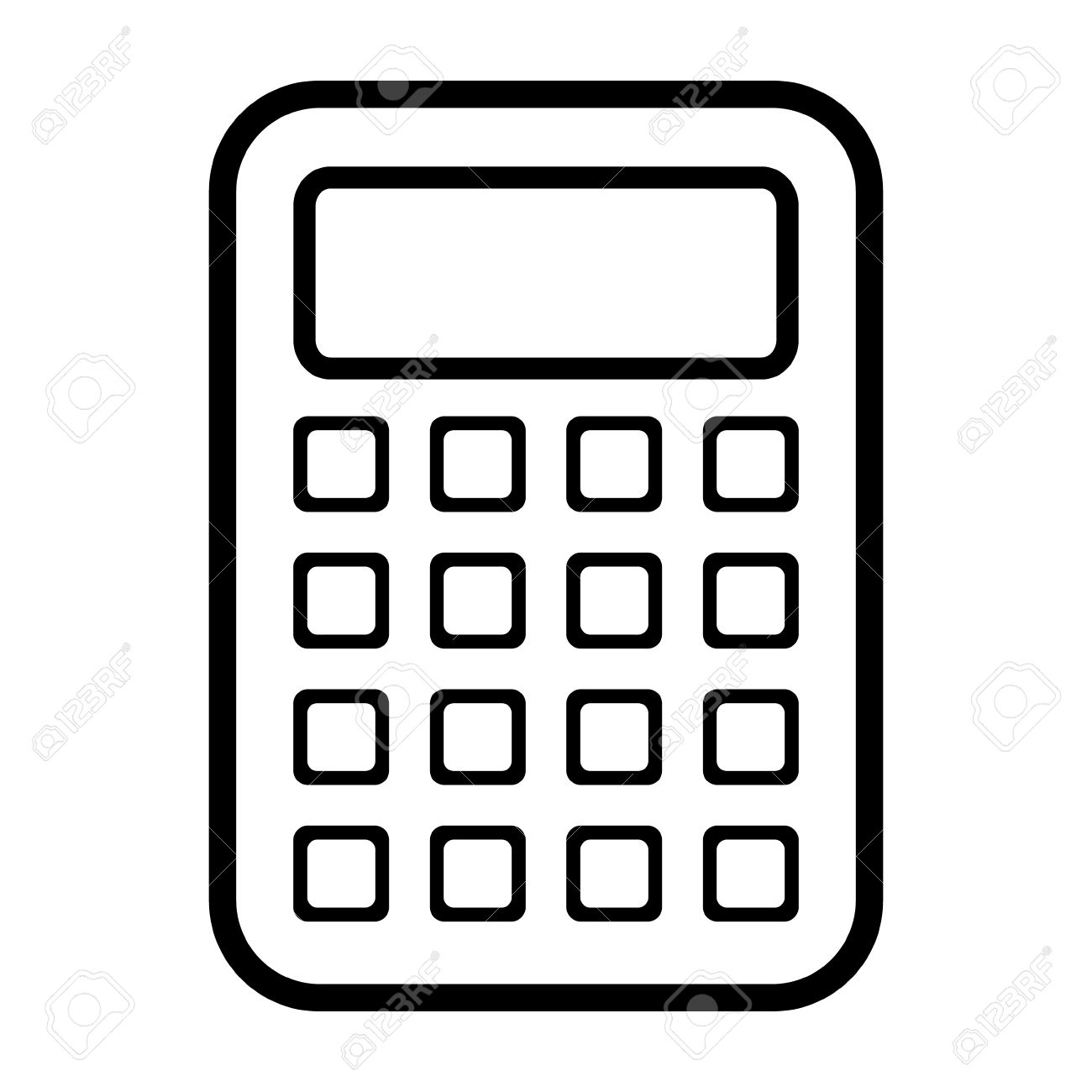 1300x1300 Calculator Icon Vector
