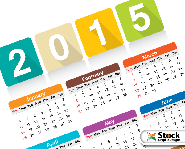 600x482 Free Colorful Calendar Vector Template Vector Photoshop