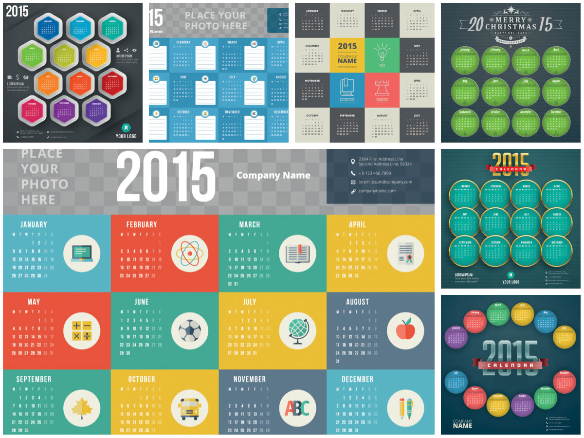 1200x900 Modern European Year Vector Calendars Vector Graphics Blog