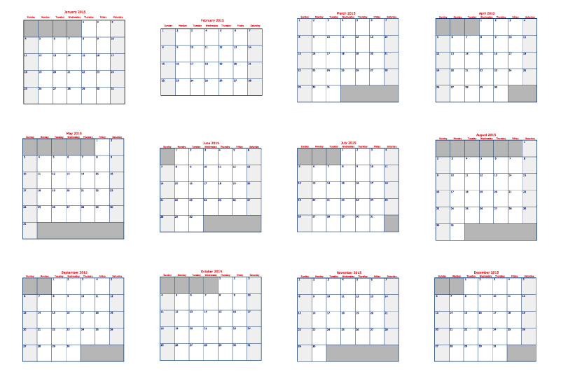 801x534 Simple Grid Calendar Vector Free Vector Graphic Download