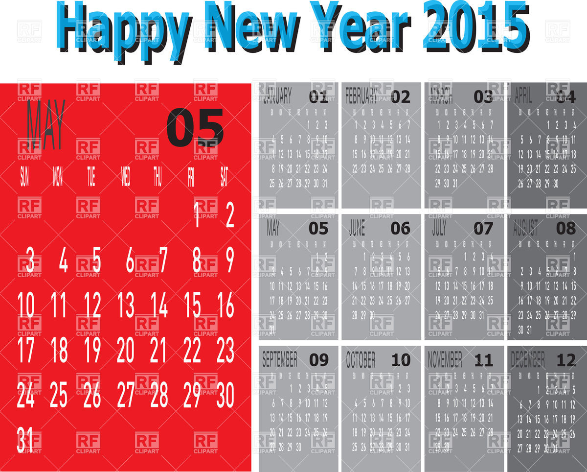 1200x964 Year Calendar