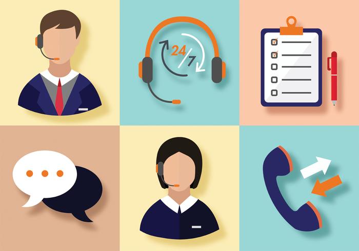 700x490 Call Centre Vector Pack