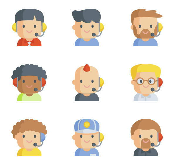 600x564 Call Center Icons