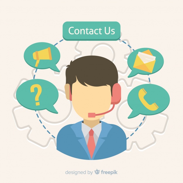 626x626 Call Center Agent Concept Vector Free Download