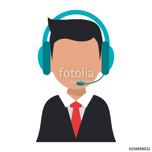 500x500 Call Center Agent Operator Avatar Stock Image And Royalty Free