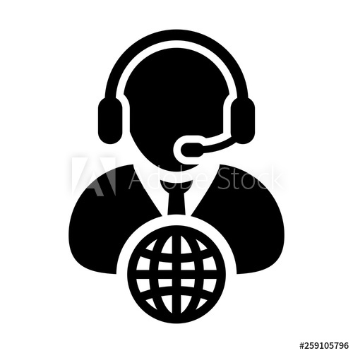 500x500 Man Customer Service Icon Vector Call Center Person Profile Symbol