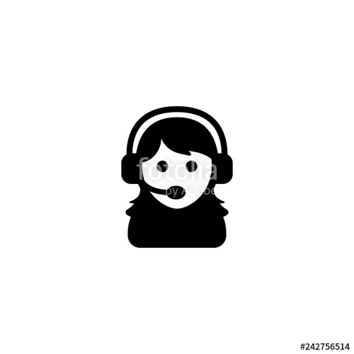 500x500 Call Center Icon Vector Call Center Vector Graphic Illustration