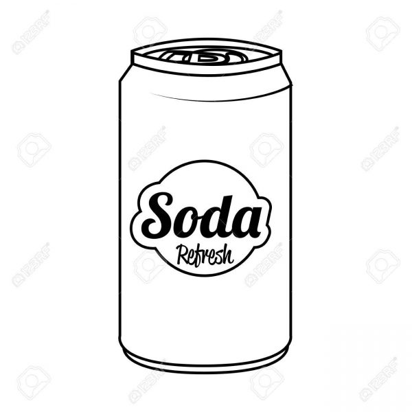 600x600 Soda Can Isolated Flat Icon Vector Illustration Graphic Royalty