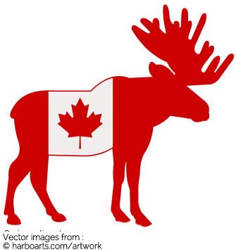 335x355 Download Canada Flag Moose
