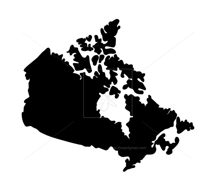 720x638 Canada Map Silhouette Vector Illustration Free Vectors