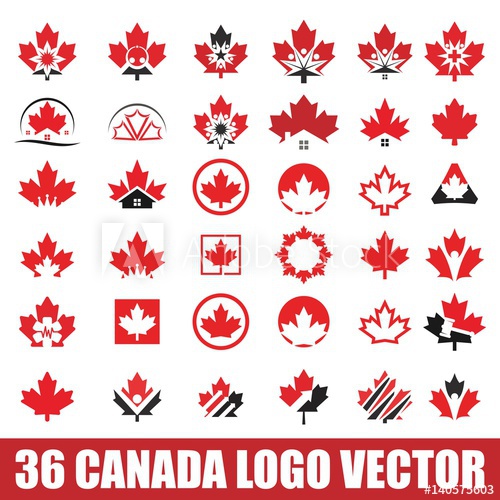 500x500 Canada Logo Vector, Canada Vector Logo Set