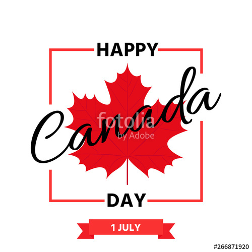 500x500 Canada Day Vector Happy Canada Independence Day Banner