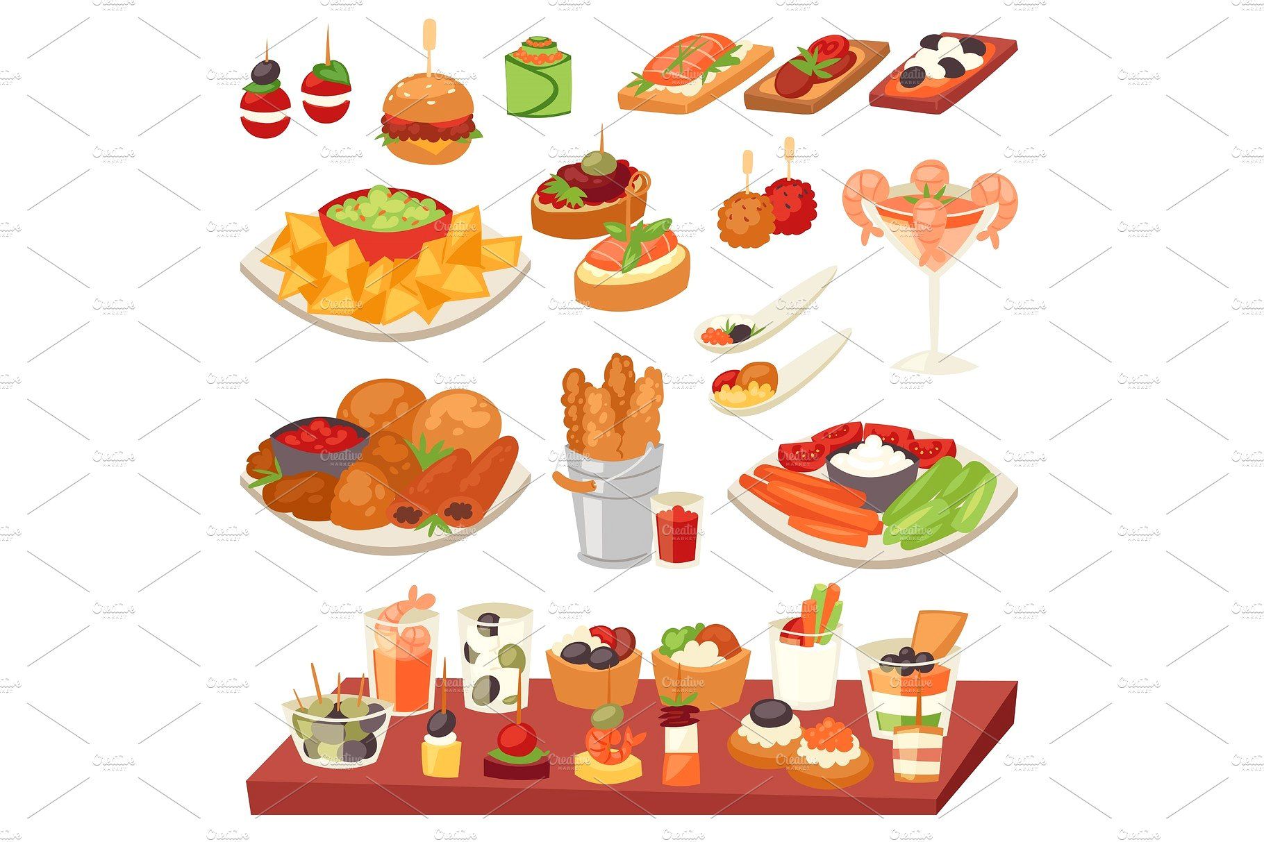 1820x1213 Appetizer Vector Appetizing Food And Snack Meal Or Starter