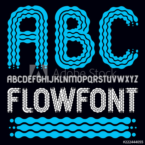 500x500 Set Of Trendy Pop Vector Capital English Alphabet Letters, Abc