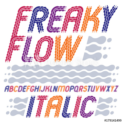 500x500 Set Of Trendy Pop Vector Capital English Alphabet Letters Isolated