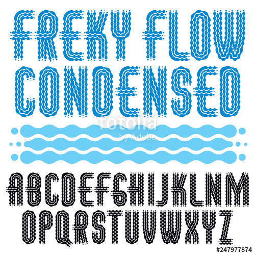 500x500 Vector Capital Modern Disco Alphabet Letters Set Rounded Bold