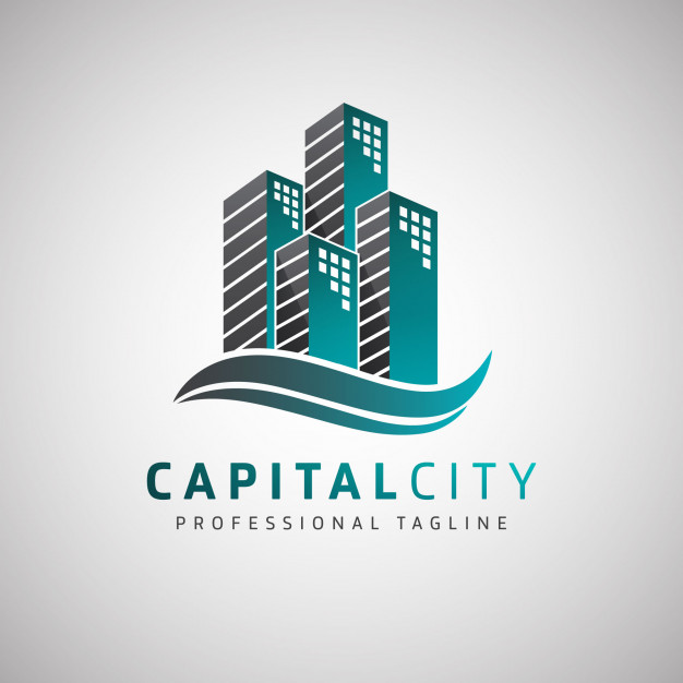 626x626 Capital City Real Estate Logo Vector Premium Download