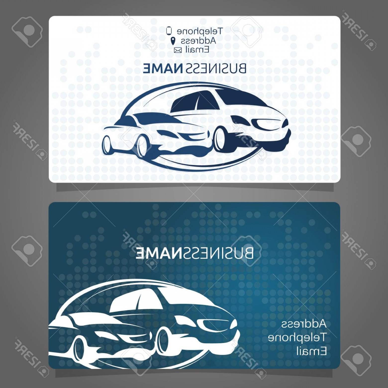 1560x1560 Photostock Vector Car Rental Business Card For The Company Soidergi