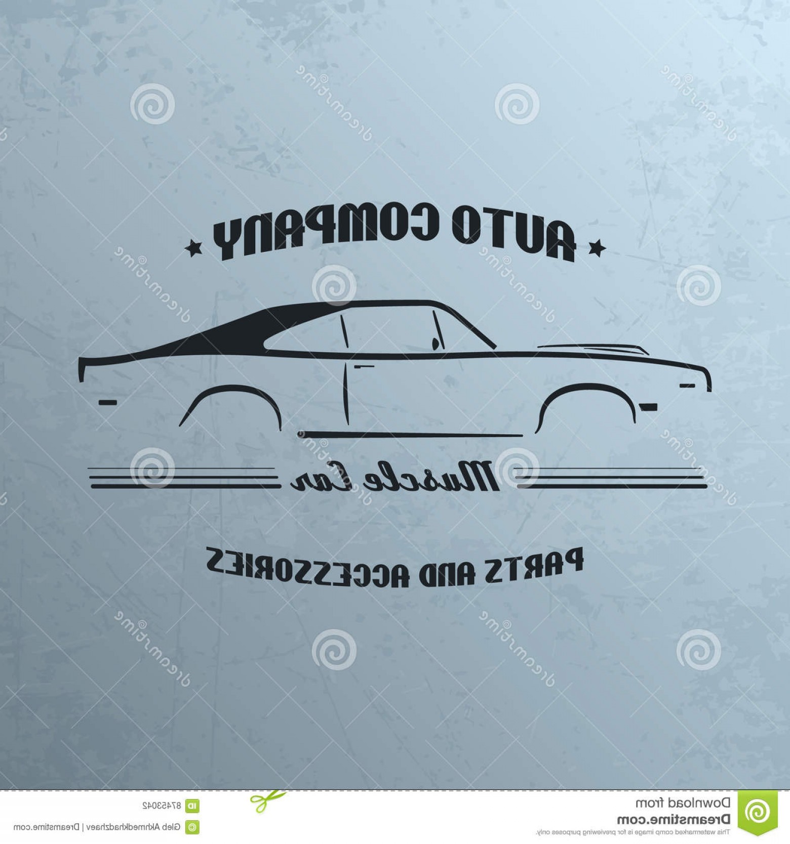 1560x1668 Stock Illustration Vintage Muscle Car Company Logo Design Vector