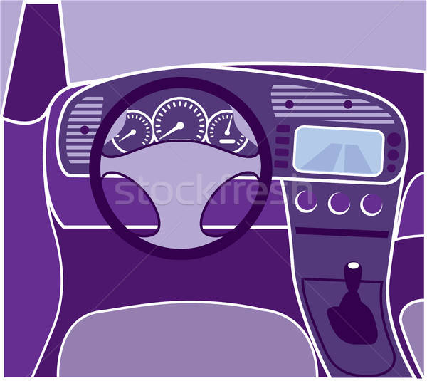 600x535 Car Interior Vector Illustration Clip Art Image Vector