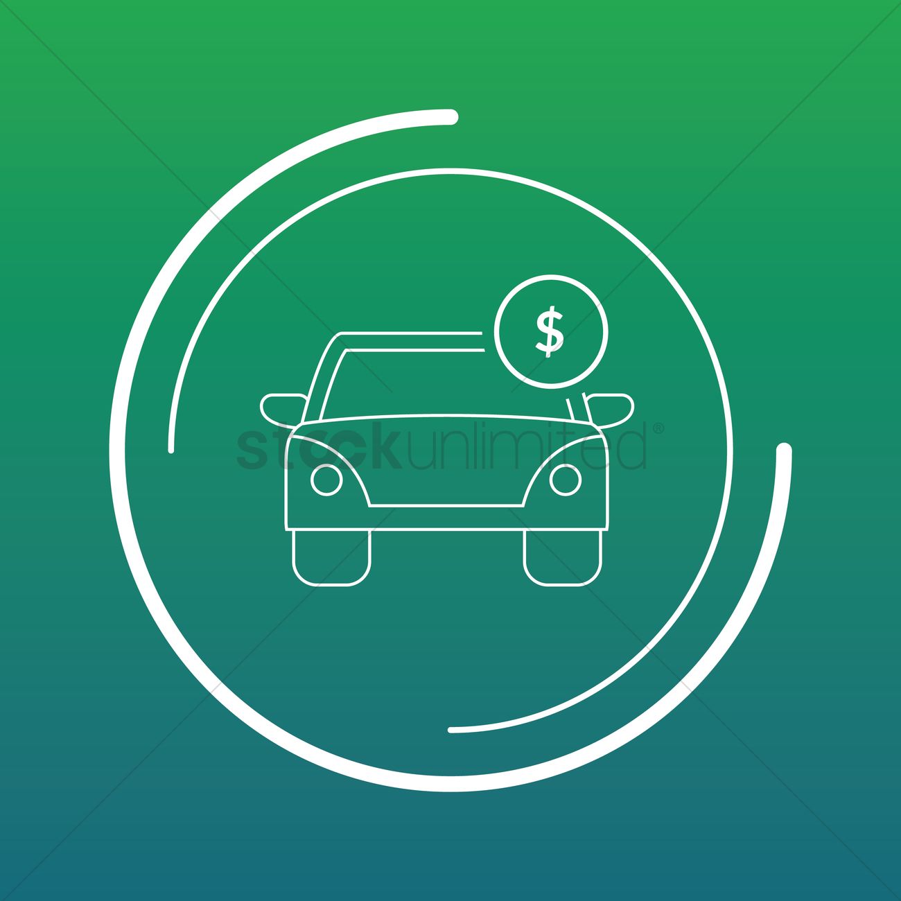 1300x1300 Free Car Price Vector Image