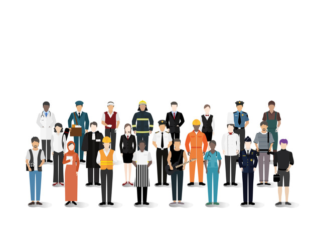 626x468 Illustration Vector Of Various Careers And Professions Vector