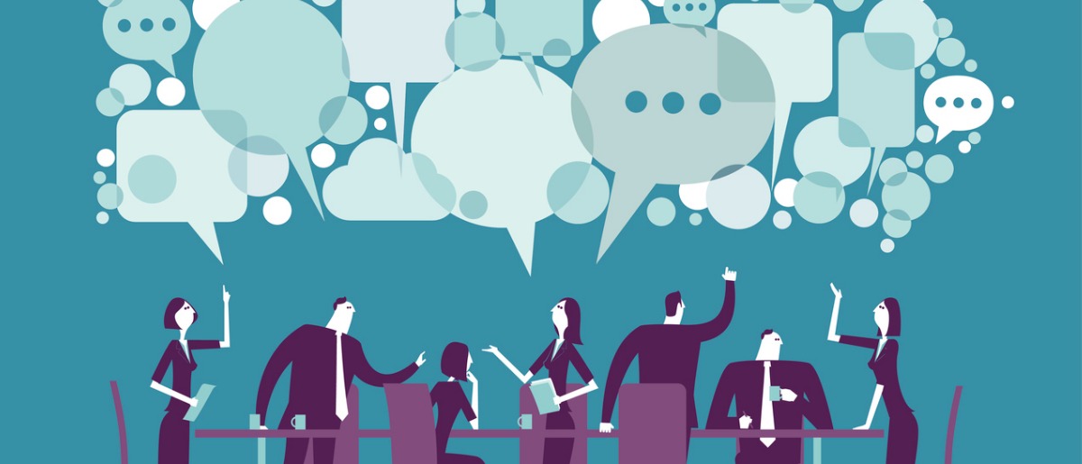 1200x515 Vector Illustration Of Meeting Vector