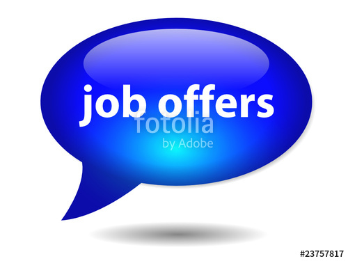 500x375 Job Offers Speech Bubble Icon