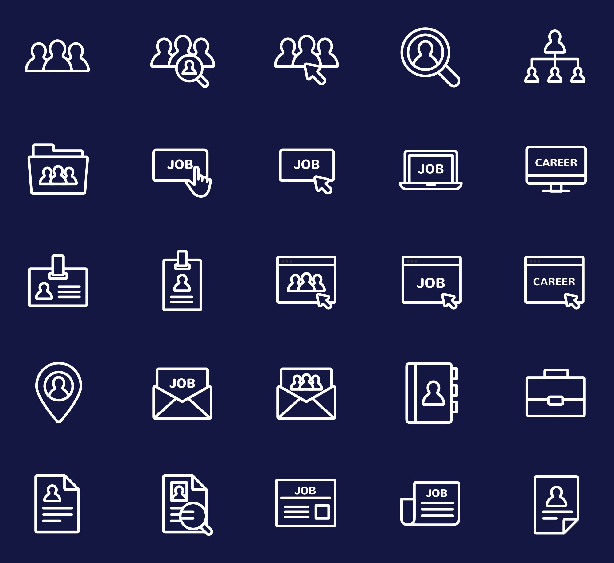 2000x1833 Jobs And Careers Vector Icons