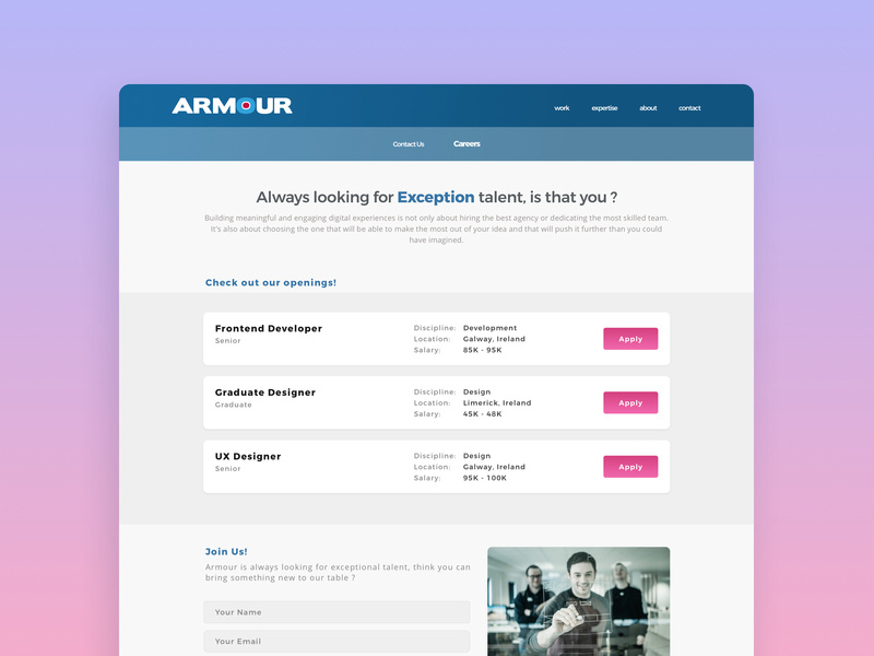 800x600 Web Agency Careers Jobs Board