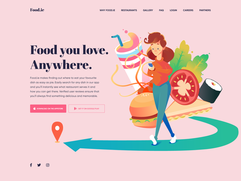 800x600 Food Ie App Landing