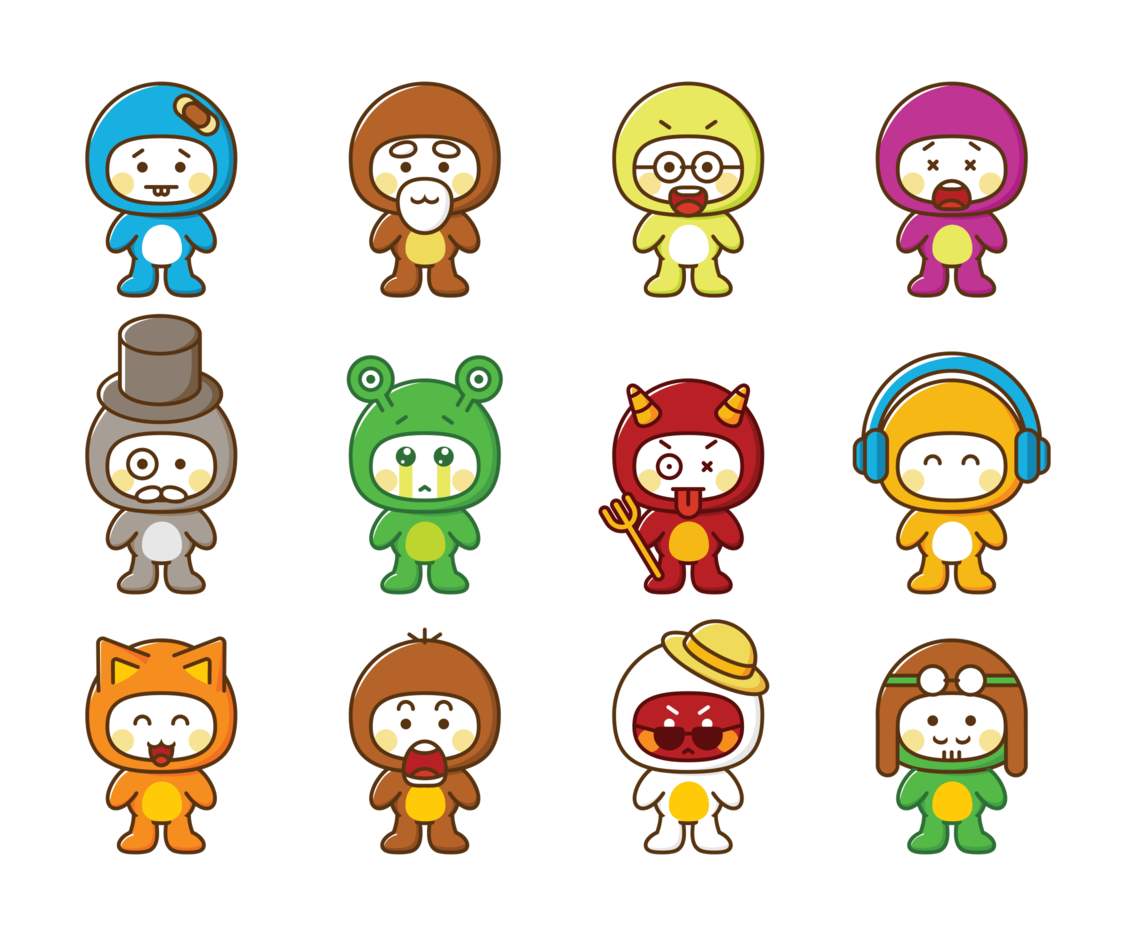 1136x936 Cute Cartoon Characters Vector Art Graphics