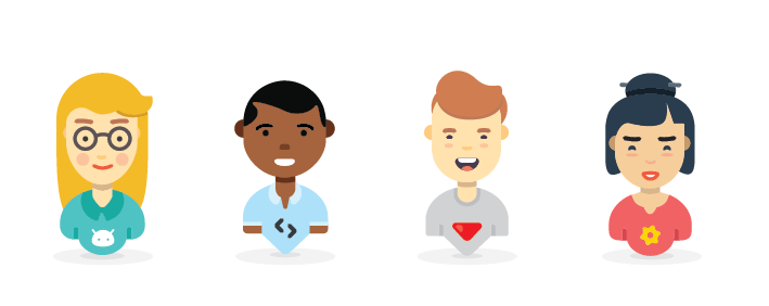 709x282 Free Vector Cartoon Characters