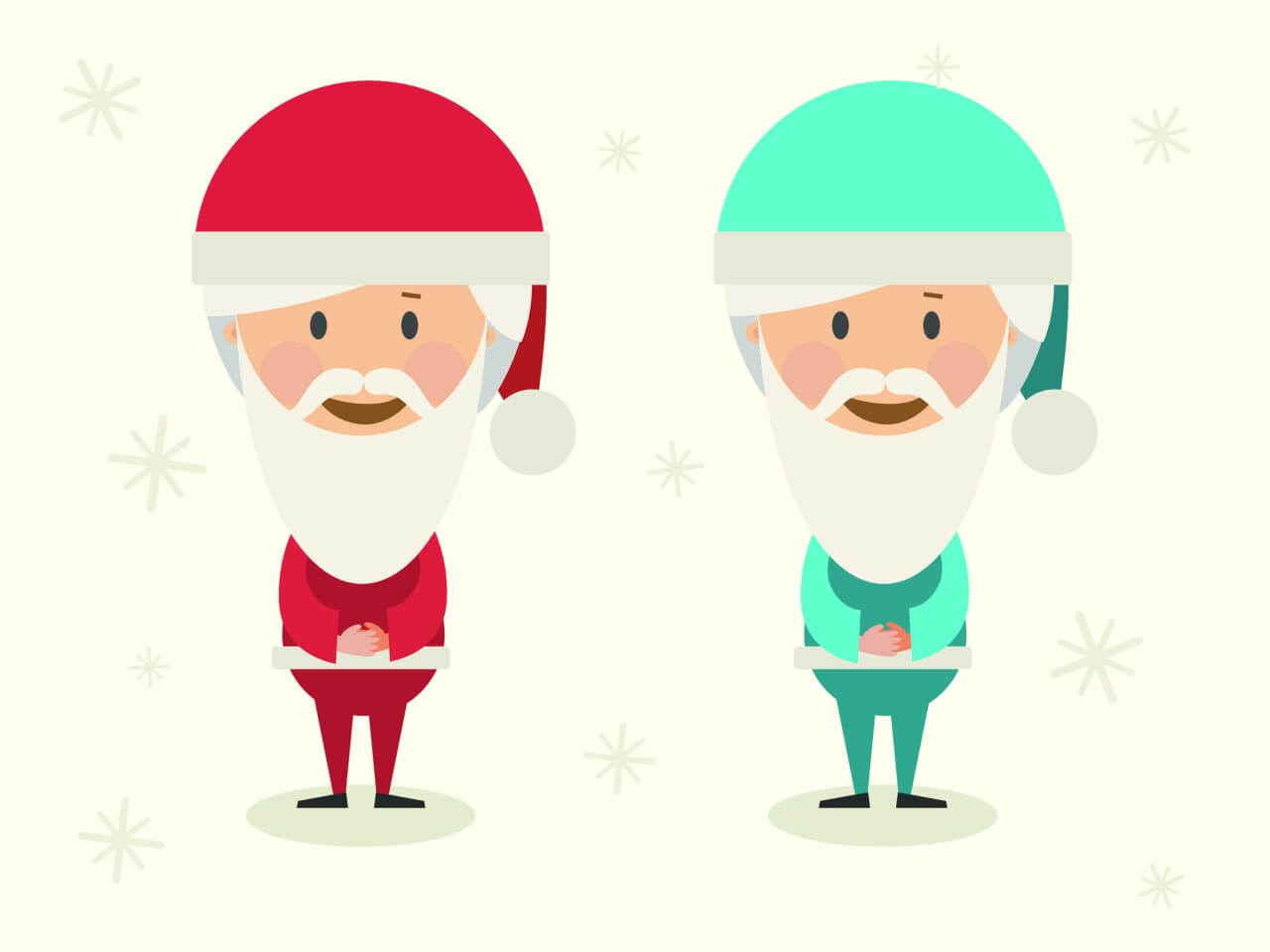 1280x960 Free Vector Vector Cartoon Characters Illustration For New Year