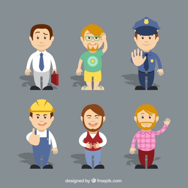 626x626 Variety Of Cartoon Characters Vector Free Download