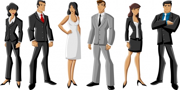 600x301 Business People Vector Cartoon Characters Free Vector
