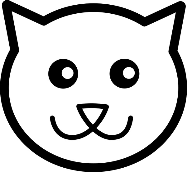 600x554 Cat Line Art Free Vector In Open Office Drawing