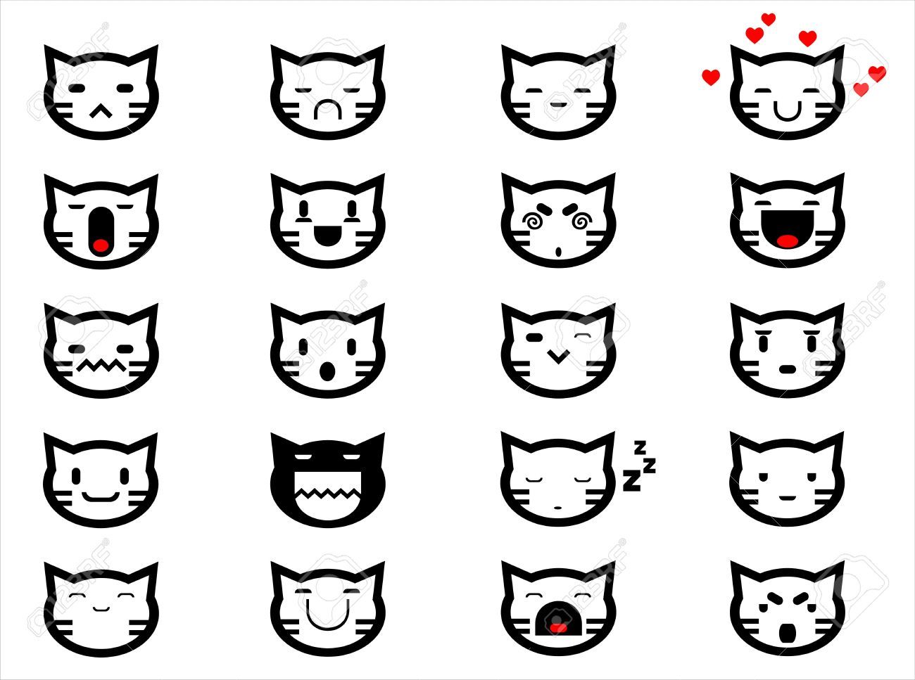 1300x967 Neko Art In Cat Face Drawing, Cat