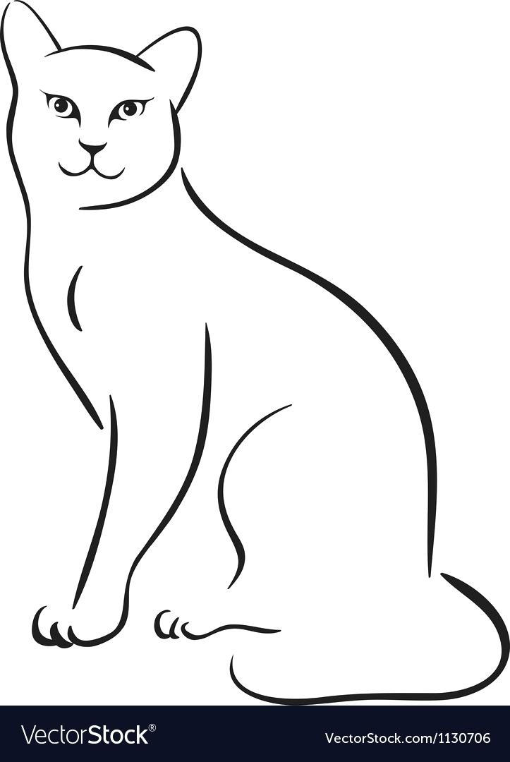 723x1080 Outline Cat